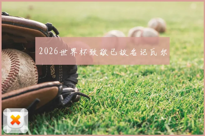 2026世界杯致敬已故名记瓦尔