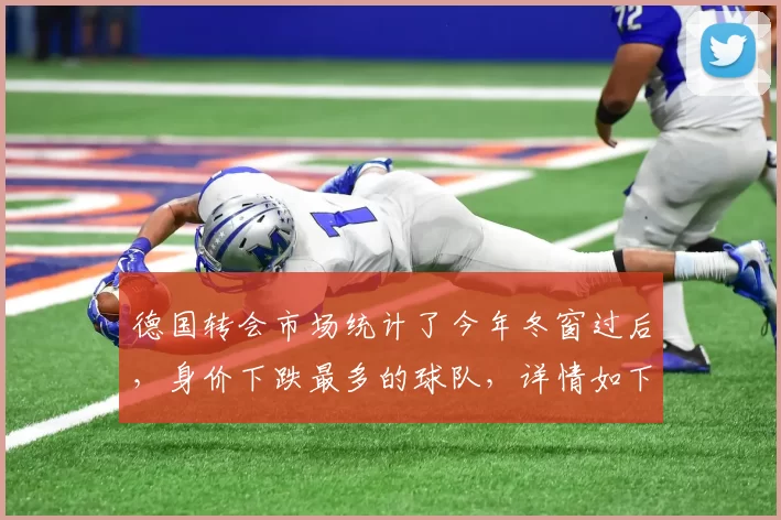 德国转会市场统计了今年冬窗过后，身价下跌最多的球队，详情如下：（货币单位均为欧元）1、狼队，2.78亿，-7600万2、那不勒斯，4.23亿，-4500万3、桑