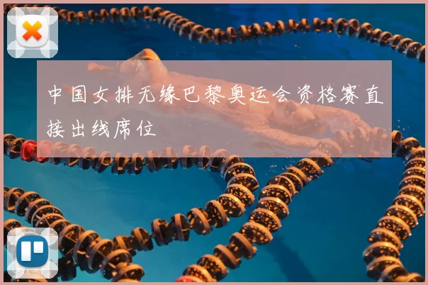 中国女排无缘巴黎奥运会资格赛直接出线席位