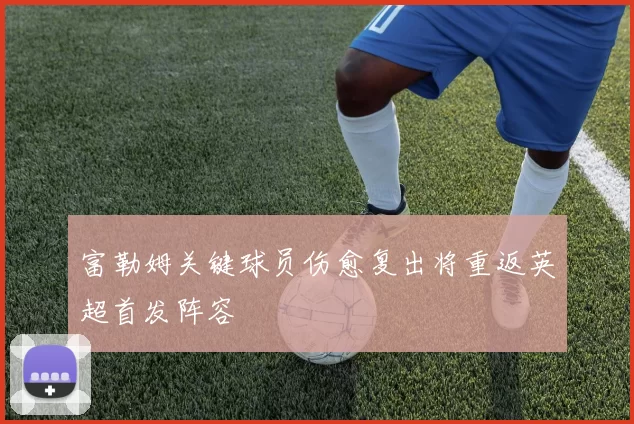 富勒姆关键球员伤愈复出将重返英超首发阵容